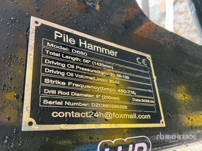 2026 GIYI GY-D680 Hincapostes para Minicargadora (Unused)