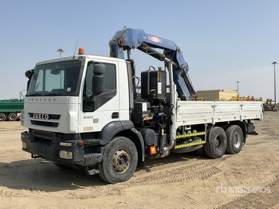 2012 PM 36026 Knuckle Boom on 2012 Iveco Trakker 380 6x4 Truck Tractor w/Crane