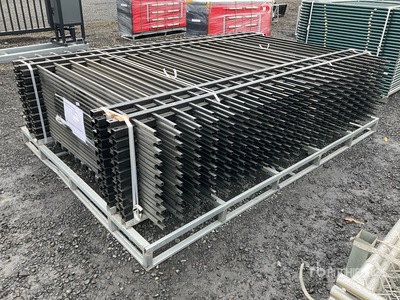 Quantity of (20) 2026 suhivelee SF-X-20-4 10 ft x 7 ft Powder Coated Fencing (Unused)