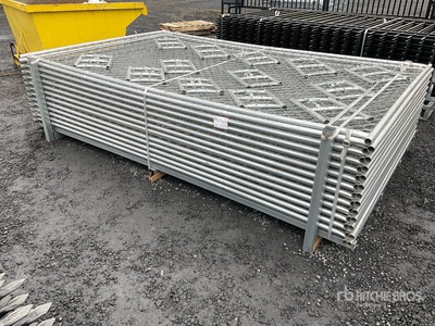 Quantity of (25) 2026 suhivelee SF-D-25 10 ft x 6 ft Chain Link Site Fence (Unused)