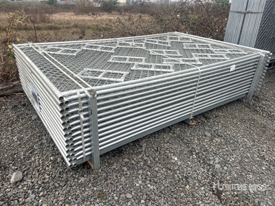 Quantity of (25) 2026 suhivelee SF-D-25 10 ft x 6 ft Chain Link Bauzaun (Unused)