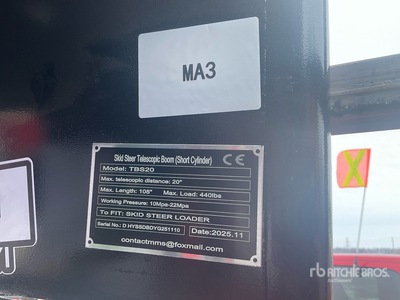 2026 GIYI GY-TBS20 Skid Steer Telescopic Boom (Short Cylinder) (Unused)