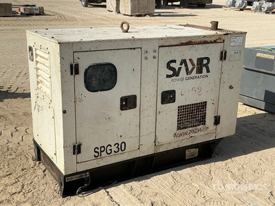 2013 Sakr SPG30-D 30 kVA Skid-Mounted Generator Set