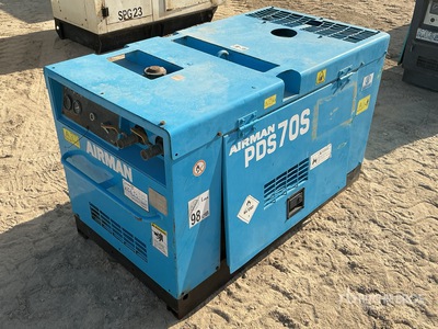 Airman PDS70S Skid-Mounted Air Compressor (Inoperable)