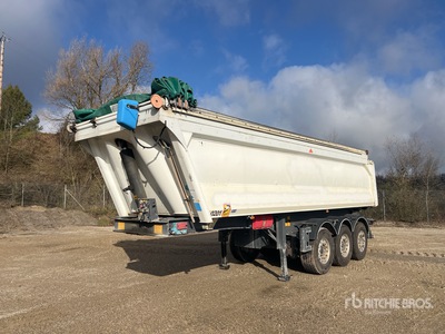 2011 Benalu C34CMS01 7500 mm Tri/A Semi-Remorque Benne 3 Essieux kiep aanhangwagen