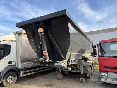 2022 LOUAULT SR3938M Tri/A Quarter Frame Semi-Remorque Benne 3 Essieux End Dump Trailer