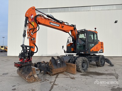 2021 Doosan DX 165 W-5 Pelle Sur Pneus Wheel Excavator