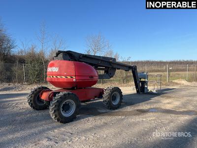 2012 Manitou 180ATJ 4WD Diesel Nacelle Articulee Articulating Boom Lift (Inoperable)