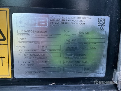 2017 JCB 535-125 Telehandler