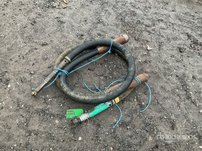 Quantity of (2) 75mm Pneumatic Concrete Pokers