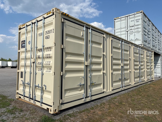 2025 40 ft One-Way High Cube Multi-Door Storage Container