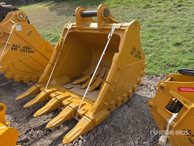 2026 LYALS ALS 65 in Digging Godet de pelleteuse - Fits Cat 345 (Unused)