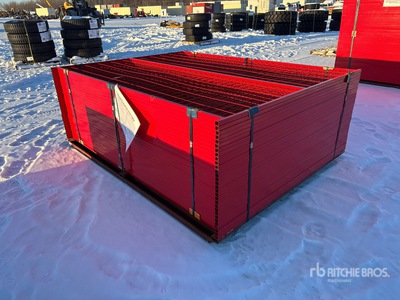 Quantity of (30) Canex 8 ft x 6 ft Powder Coated Temporary Site Fence (Unused)