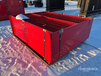 Quantity of (30) Canex 8 ft x 6 ft Powder Coated Temporary Site Fence (Unused)