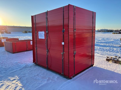 Quantity of (90) Canex 8 ft x 6 ft Powder Coated Temporary Site Fence (Unused)