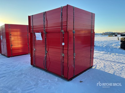 Quantity of (90) Canex 8 ft x 6 ft Powder Coated Temporary Site Fence (Unused)