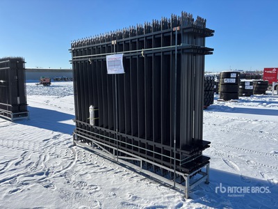 Quantity of (20) 2026 Canex 10 ft x 7 ft Powder Coated Wrought Iron Zaun (Unused)