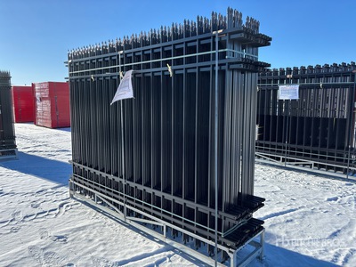 Quantity of (20) 2026 Canex 10 ft x 7 ft Powder Coated Wrought Iron Zaun (Unused)