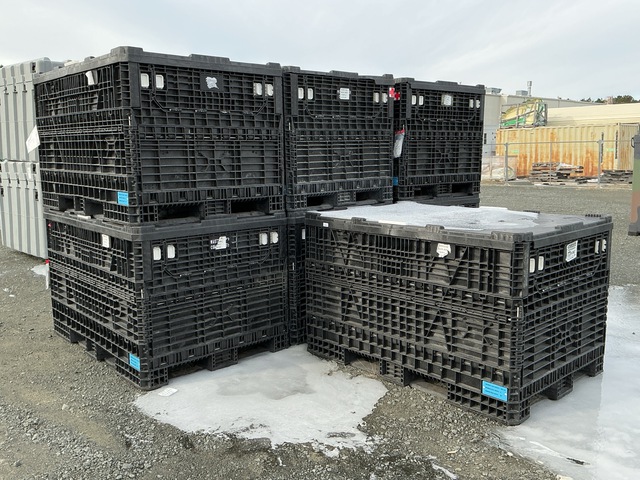 (7) Plastic Returnable Shipping Containers