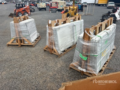 Quantity of (3) Pallets of White Boards (Unused)