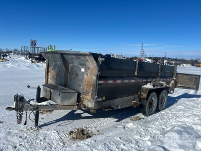 2015 Sure-Trac 14 ft T/A Dump Utility Trailer