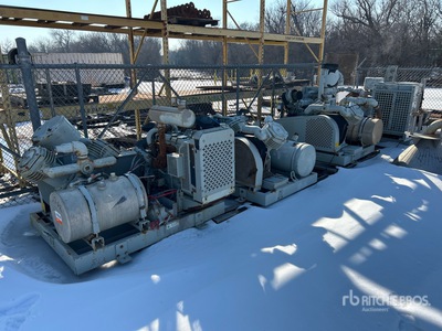 Quantity of (4) Gardner Denver Air compressors, Skidded Air Compressor