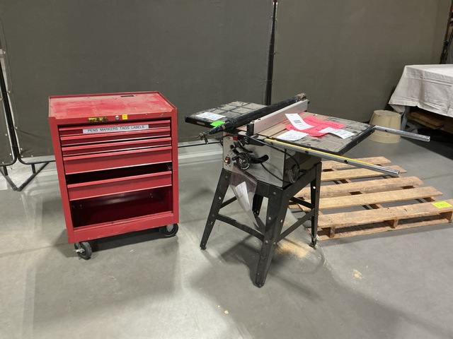 (1) Tool Box & (1) Dayton 4TJ88A 10" Table Saw
