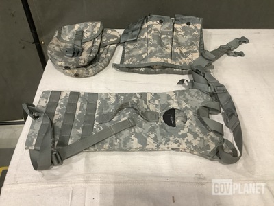 (22) Entrenching Tool Carriers, (52) Hydration System Carriers & Assorted Items