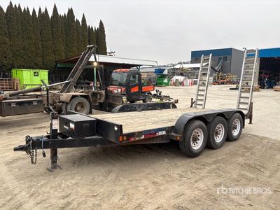 2016 Double A 16 ft Tri/A Equipment Trailer