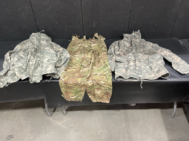 (17) Wet Weather Jackets, (13) Pairs of Cold Weather Trousers & Assorted Items