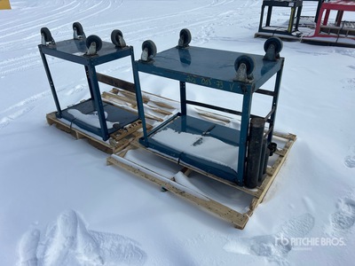 Quantity of (2) Uline Metal Carts