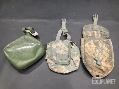 (133) Water Canteens, (102) General Purpose Canteen Pouches & Assorted Items