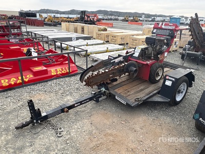 Barreto Walk Behind Trencher w/ Trailer