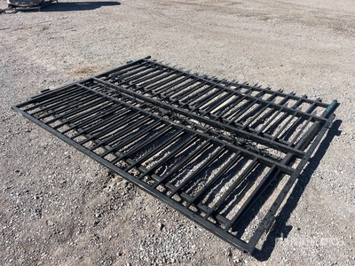 2026 SKLP SK-T20X 20 ft x 7 ft Wrought Iron Bi-Parting بوابة المدخل (Unused)