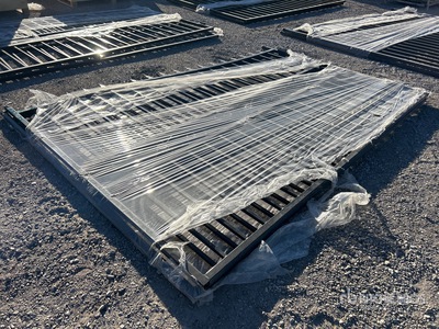 2026 SKLP SK-T20X 20 ft x 7 ft Wrought Iron Bi-Parting Puerta de entrada (Unused)