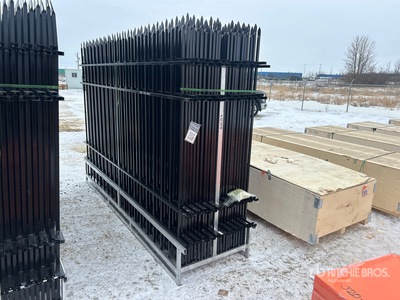 Quantity of 9 ft x 6 ft Powder Coated Fencing
