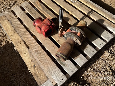 Quantity of (2) 3.5 in Pipe Valves