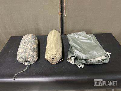 (41) Tarpaulins, (12) Assorted Shelter Tents & (2) Tent Flys