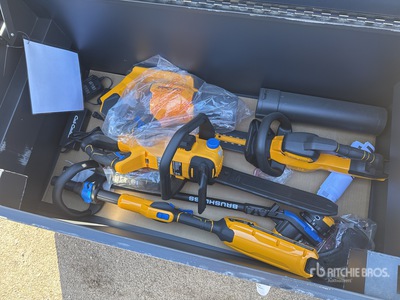 Wood Tuff Tow 48 in Job Box w/ 7 pc Cub Cadet Tool Kit (Unused)