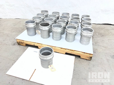 Quantity of (21) 6 in. Male Quick Disconnect Camlock Hose Couplings (Unused)