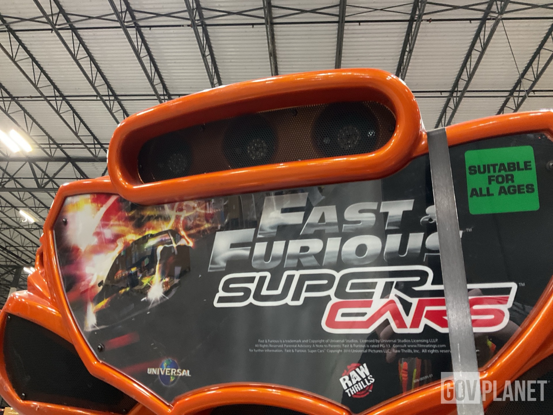 Surplus Raw Thrills Fast & Furious Super Cars Arcade Machine in