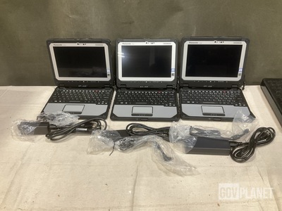 (3) New/Unused Panasonic CF-20 Toughbook Laptops