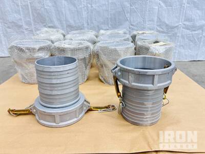 Quantity (14) 6 in. FM Quick Disconnect Camlock Hose Couplings