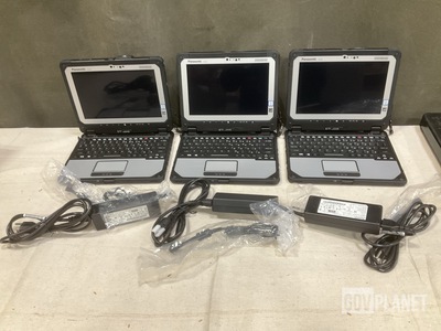 (3) New/Unused Panasonic CF-20 Toughbook Laptops