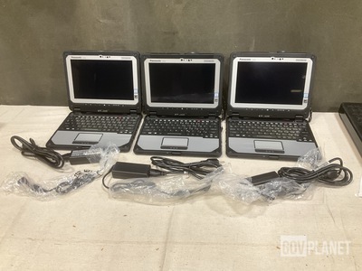 (3) New/Unused Panasonic CF-20 Toughbook Laptops