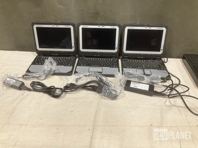 (3) New/Unused Panasonic CF-20 Toughbook Laptops