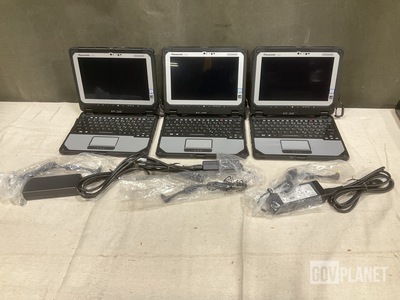 (3) New/Unused Panasonic CF-20 Toughbook Laptops