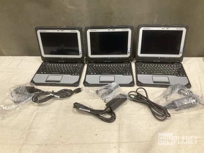 (3) New/Unused Panasonic CF-20 Toughbook Laptops