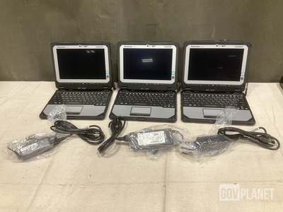 (3) New/Unused Panasonic CF-20 Toughbook Laptops