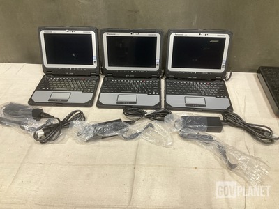 (3) New/Unused Panasonic CF-20 Toughbook Laptops